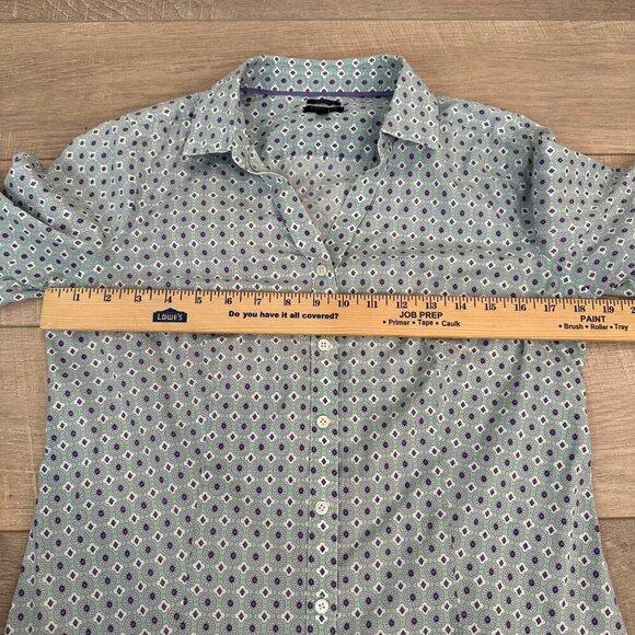 TALBOTS WOMENS BUTTON UP SHIRT SIZE M 3/4 SLEEVE - Picture 6 of 6
